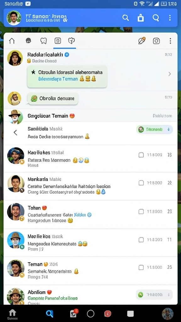 Karakter-k karakter unik yang dapat dipilih.