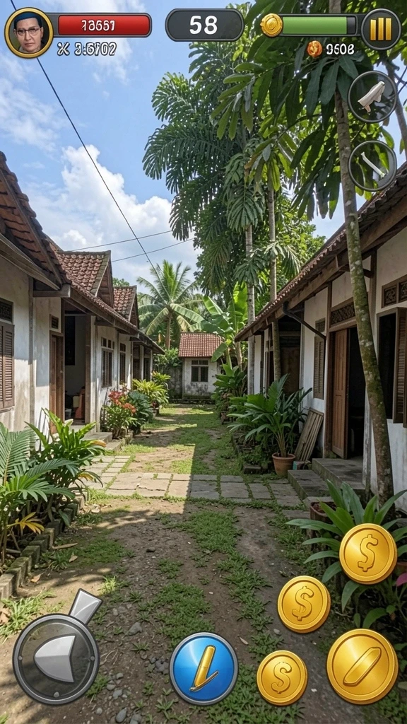 Dunia permainan yang luas dengan berbagai petualangan.