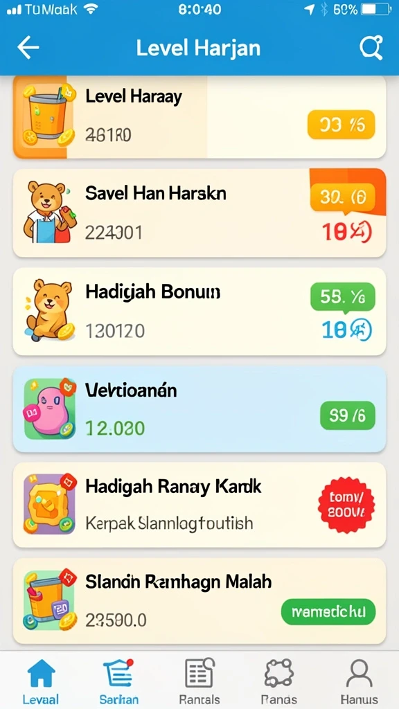 Tampilan antarmuka HOKILUCK yang menarik dan interaktif.