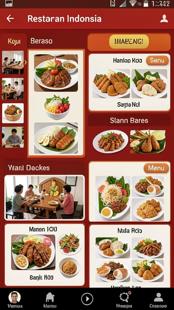 Screenshot dari komunitas aktif dalam aplikasi.