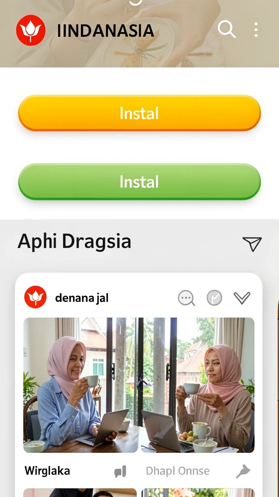 Screenshot 3: Karakter yang berinteraksi dengan NPC unik.