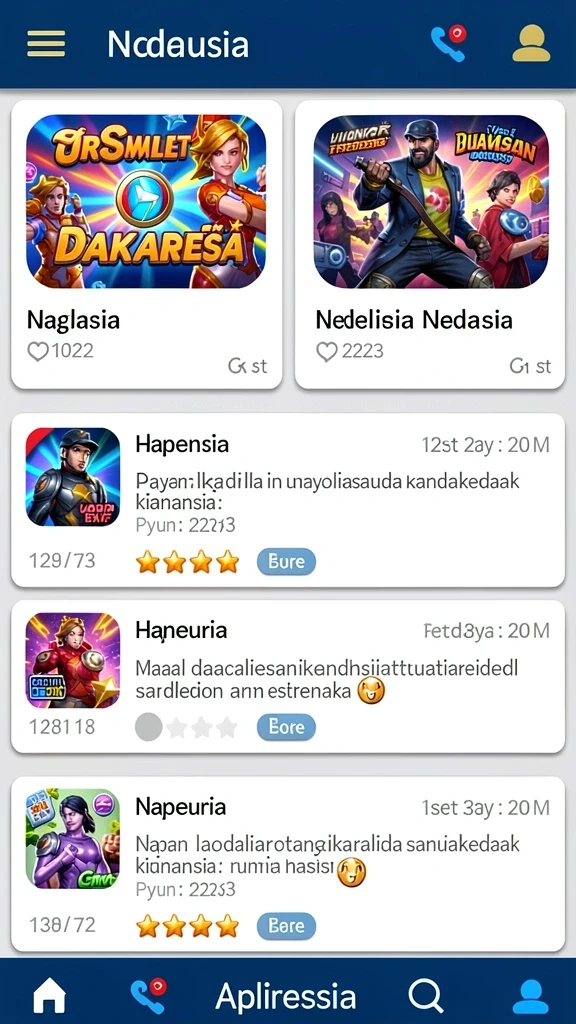 Tampilan awal permainan yang menarik dengan grafis colorful.