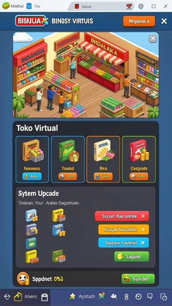 Screenshot memperlihatkan interaksi dengan karakter lokal yang ramah.