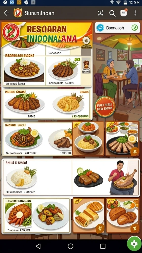 Tampilan antarmuka yang menarik dan user-friendly.