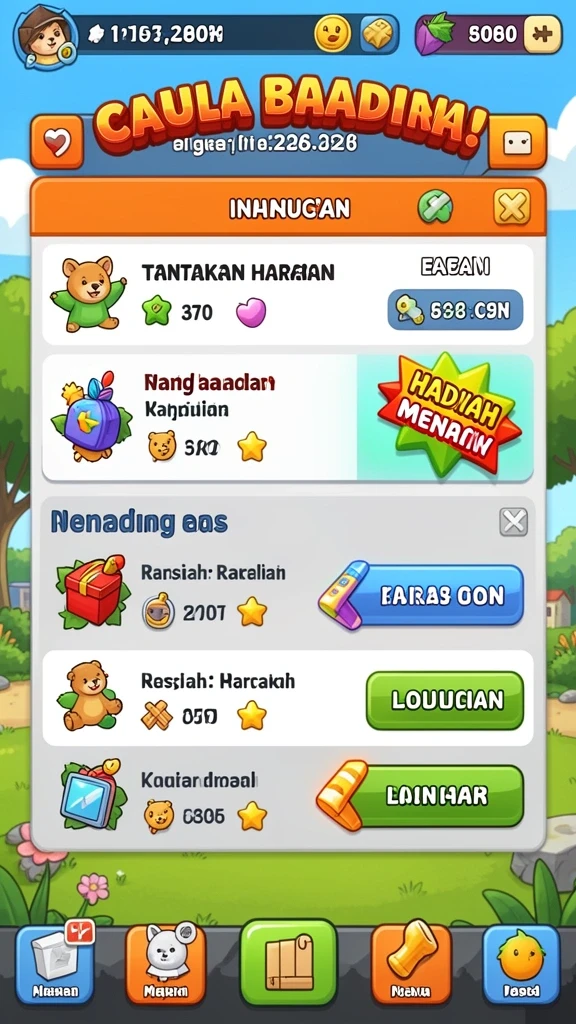 Pilihan mode permainan yang beragam dan seru.