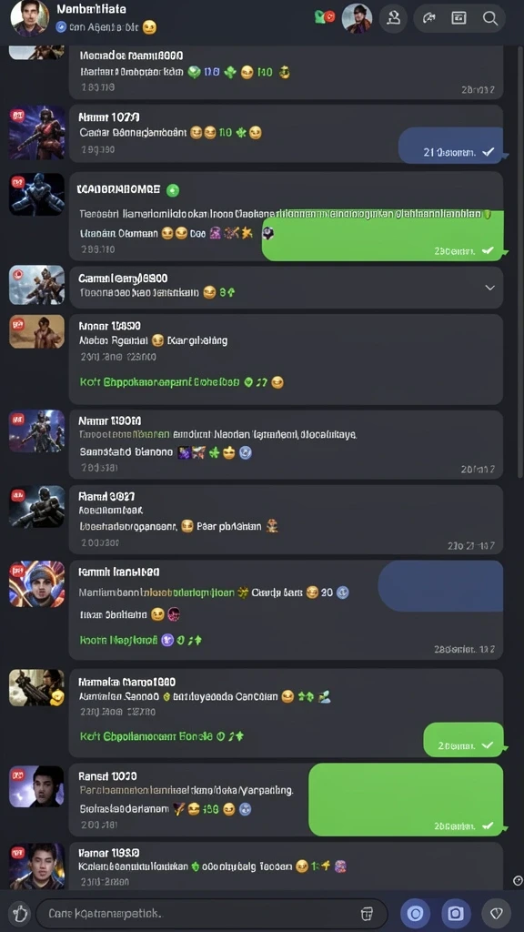 Screenshot 3: Tim pemain yang sedang berstrategi bersama.
