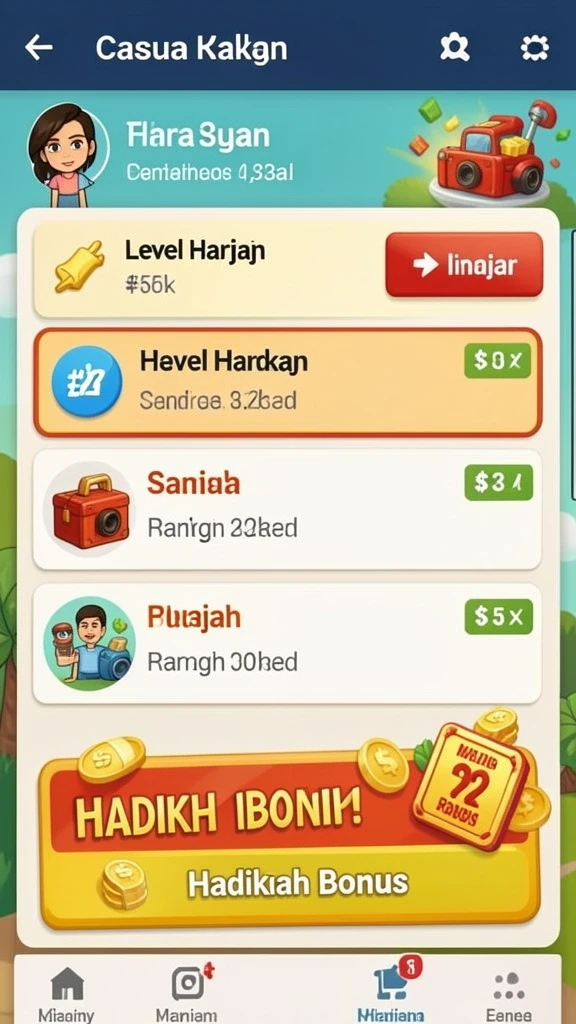 Level menantang yang menguji ketangkasan pemain.