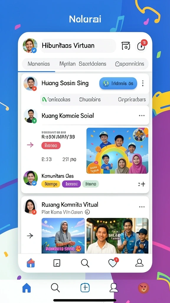 Gambar karakter utama dalam aksi petualangan.