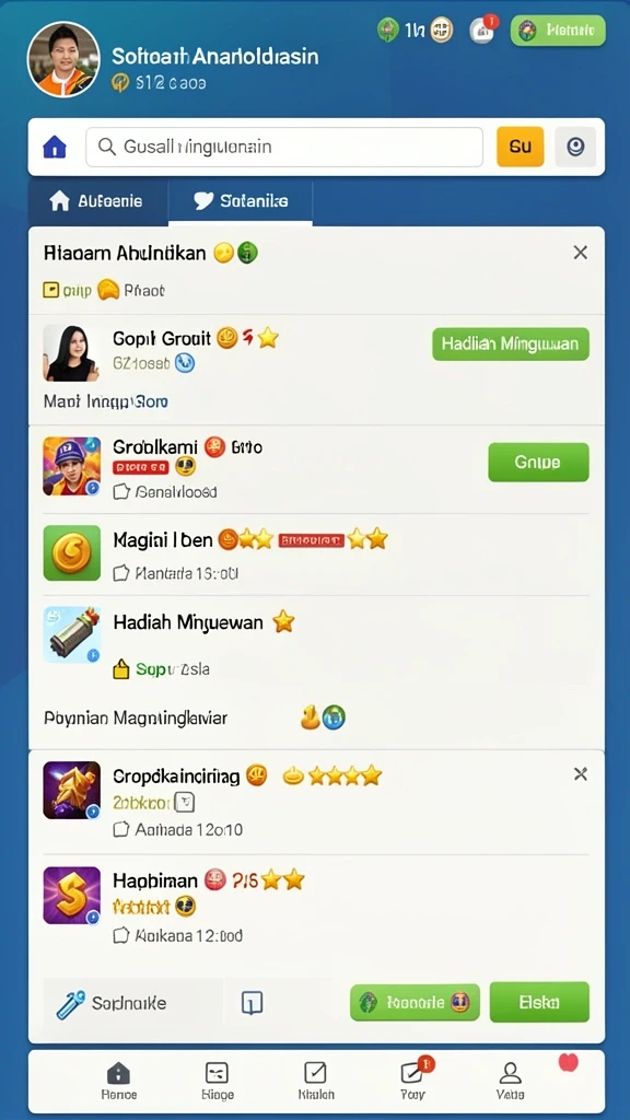 Screenshot menampilkan suasana mencekam di dalam ruangan angker.