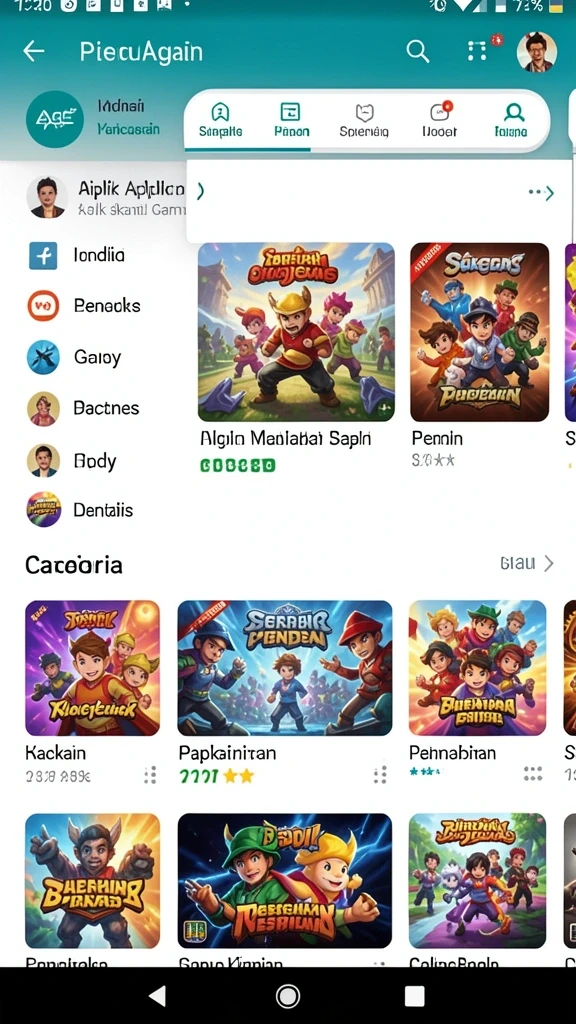 Tampilan antarmuka yang menarik dan user-friendly.