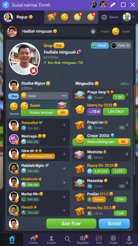 Tampilan antarmuka yang sederhana dan menarik.