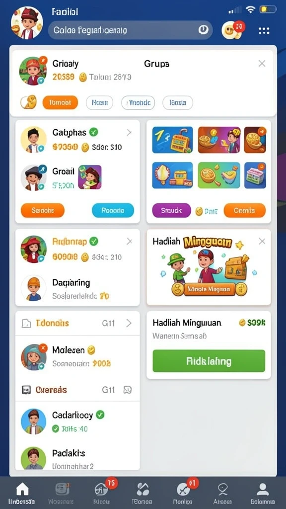 Tampilan antarmuka yang user-friendly.