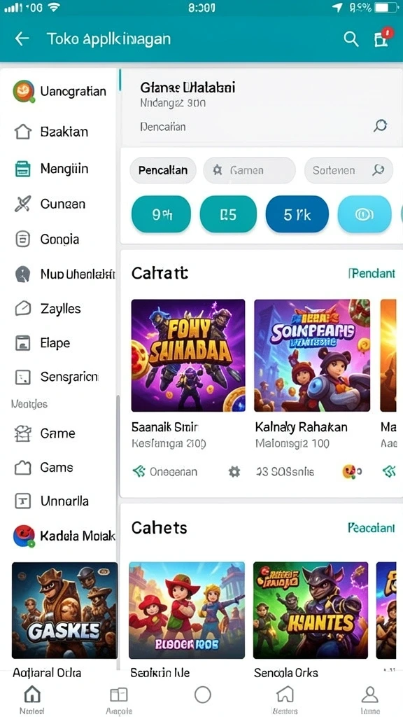 Tampilan antarmuka yang menarik dan user-friendly.