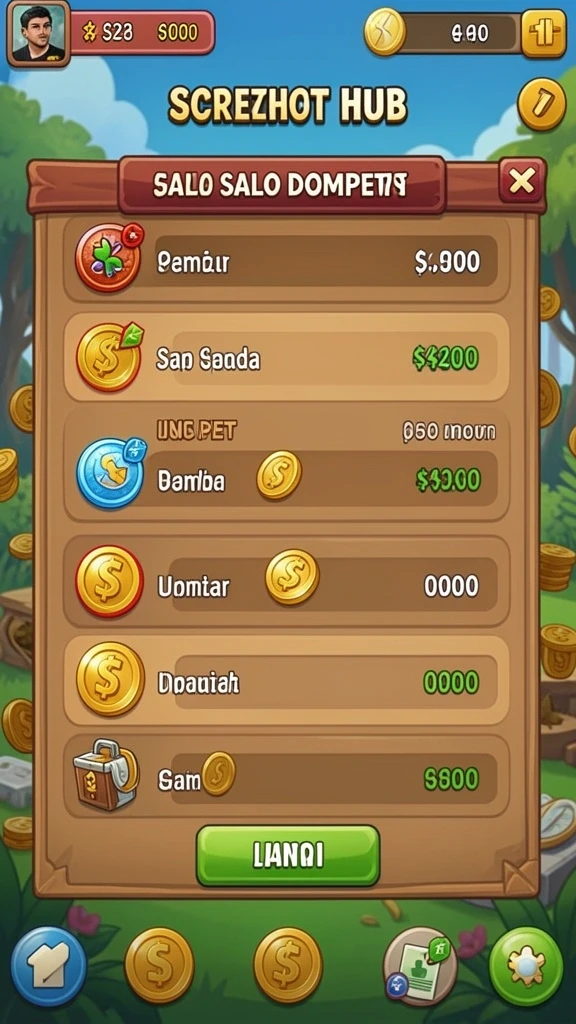 Tampilan antarmuka aplikasi yang ramah pengguna.