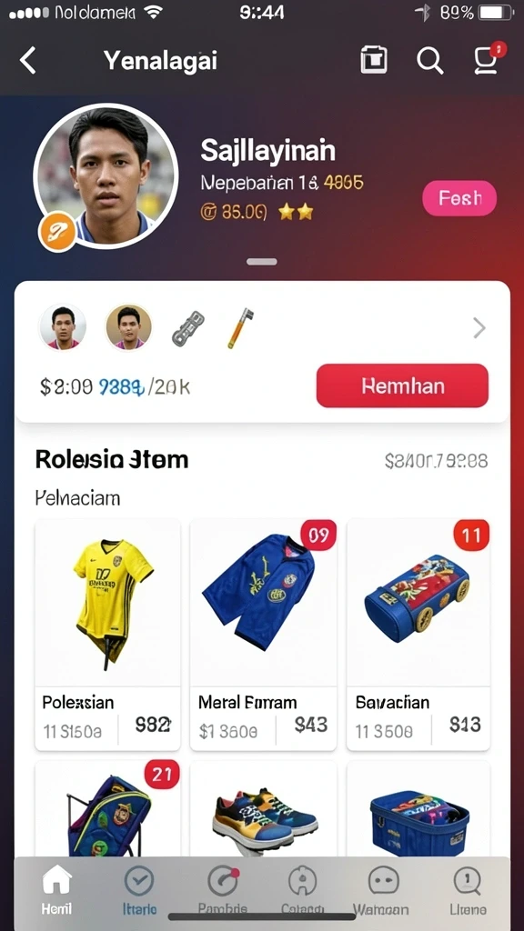 Tampilan awal aplikasi RAJAWALI55 yang menarik.
