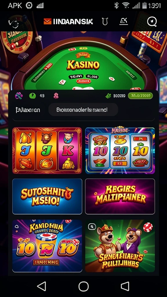 Berbagai pilihan permainan slot yang tersedia.