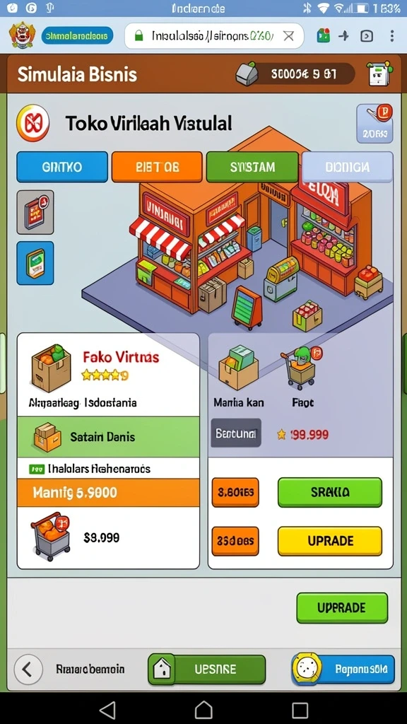 Tantangan seru di setiap level permainan.