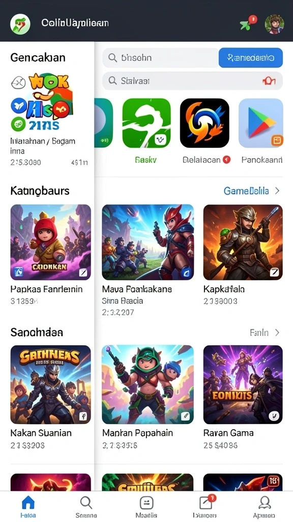 Tampilan antarmuka yang intuitif dan menarik.